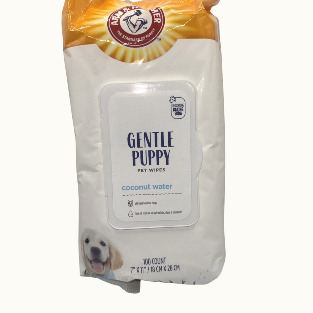 Arm & Hammer Dog Grooming Wipes, 100‎ Count (Pack of 1), Puppy Wipes
